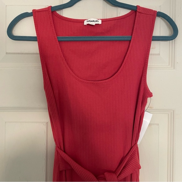 Sugarlips Medium Coral Midi Dress - Picture 3 of 7